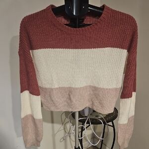 Streetwear Society Cozy Crop Crew Neck Sweater